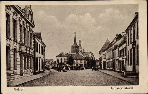 Ak Geldern Nordrhein Westfalen, Großer Markt