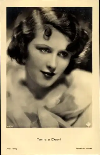 Ak Schauspielerin Tamara Desni, Portrait, Ross 6125/1