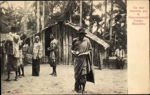 Ak Mayumbe Mayombe RD Kongo Zaire, ein von der Regierung anerkannter Führer