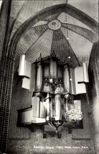 Ak Zeerijp Groningen, Orgel, Ned. Rev. Kirche