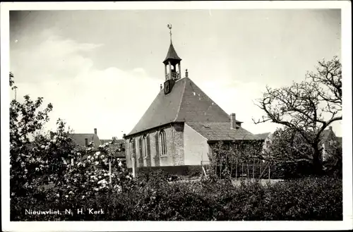 Ak Nieuwvliet Zeeland Niederlande, Ned. Rev. Kirche