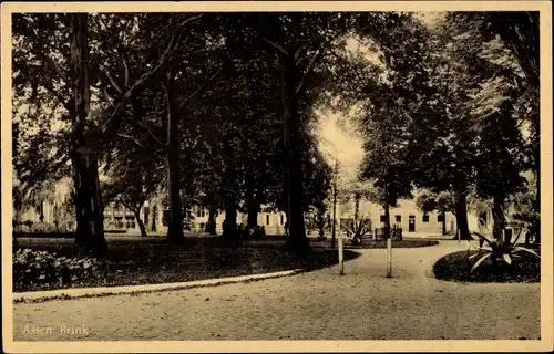 Ak Assen Drenthe Niederlande, De Brink