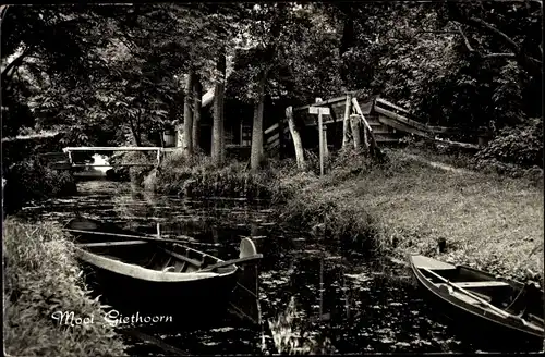 Ak Giethoorn Overijssel Niederlande, Hotel De Waterlelie, Mooi