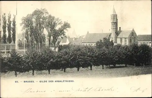 Ak Brügge Westflandern, Gilde der Armbrustschützen