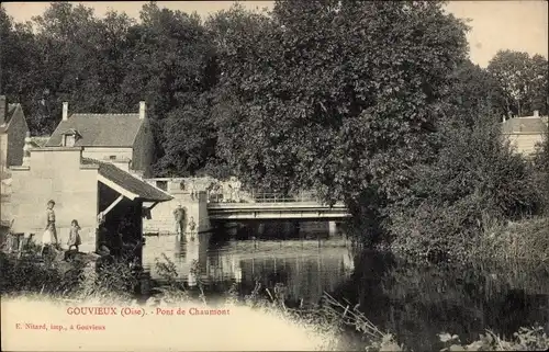 Ak Gouvieux-Oise, Pont de Chaumont