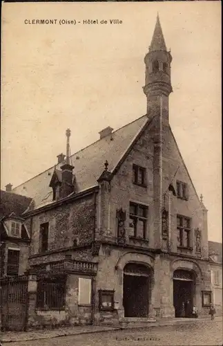 Ak Clermont Oise, Rathaus