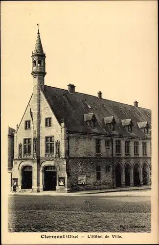 Ak Clermont Oise, Rathaus