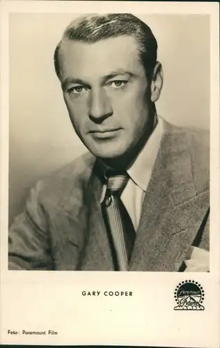 Ak Schauspieler Gary Cooper, Portrait, Flügel aus Stahl, Paramount Pictures