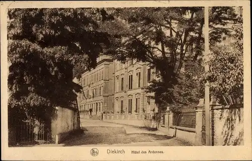 Ak Diekirch Luxemburg, Hotel des Ardennes