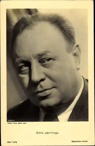 Ak Schauspieler Emil Jannings, Portrait