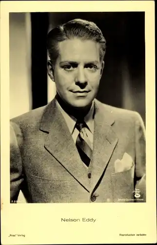 Ak Schauspieler Nelson Eddy, Portrait, Ross Verlag 2314/2