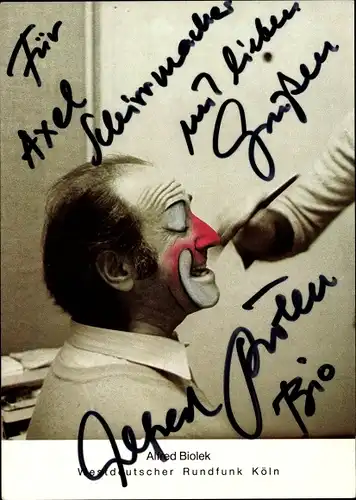 Ak Fernsehmoderator und Entertainer Alfred Biolek, Westdeutscher Rundfunk Köln