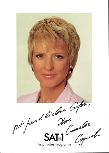 Ak Journalistin Cornelia Czymoch, Portrait, Autogramm