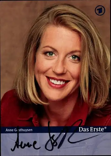 Ak Journalistin Anne Gesthuysen, Portrait, Autogramm