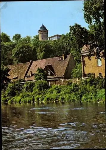 Ak Gera in Thüringen, Burgruine Osterstein, HO-Terrassencafe