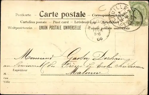 Ak Couillet Charleroi Hennegau, Krankenhaus der Couillet Society