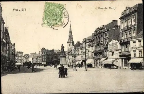 Ak Verviers Wallonie Lüttich, Place du Martyr