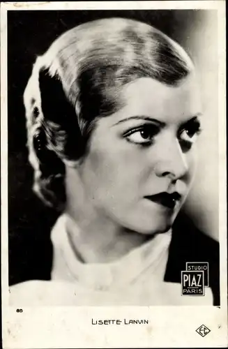 Ak Schauspielerin Lisette Lanvin, Portrait