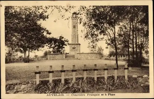 Ak Auvelais Sambreville Wallonien Namur, Cimetiere Francais, le Phare