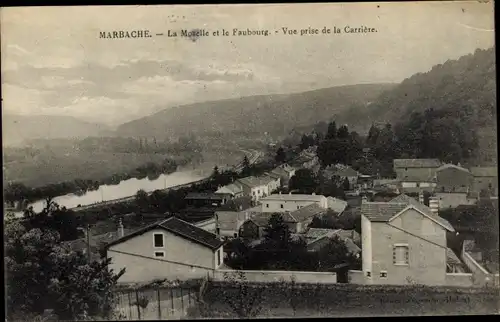 Ak Marbache Meurthe et Moselle, Moselle und Faubourg