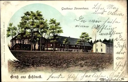 Ak Schöneck im Vogtland, Gasthaus Tannenhaus