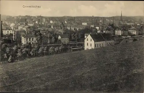 Ak Crimmitschau in Sachsen, Ortsansicht
