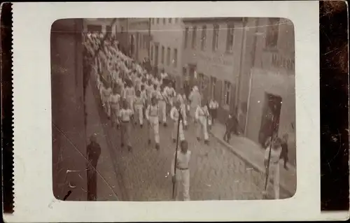 Foto Ak Burgstädt in Sachsen, Parade, Fest