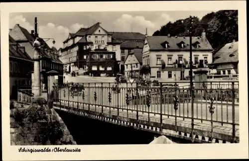 Ak Schirgiswalde in der Lausitz, Teilansicht