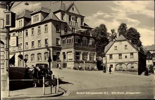 Ak Schirgiswalde in Sachsen, HO Hotel Erbgericht