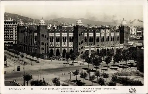 AK Barcelona Katalonien Spanien, Plaza de Toros Monumental