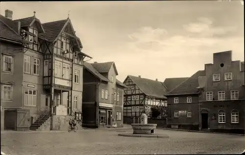 Ak Tiefenort Bad Salzungen im Wartburgkreis, Marktplatz, Ratskeller