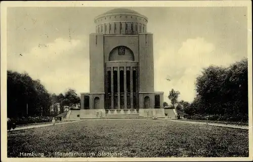 Ak Hamburg Mitte Altstadt, Planetarium, Stadtpark