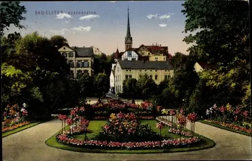Ak Bad Elster im Vogtland, Rosengarten