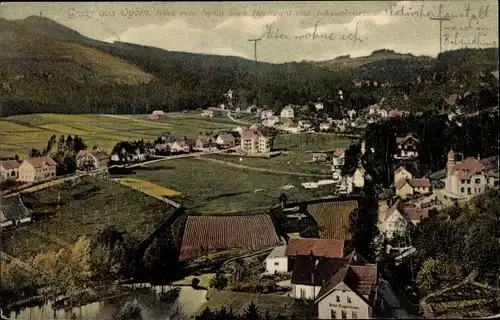 Ak Oybin in der Oberlausitz, Totalansicht