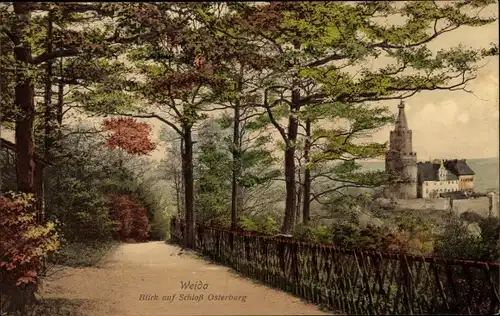 Ak Weida in Thüringen, Schloss Osterburg