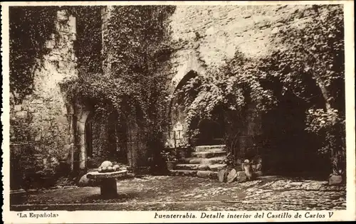 Ak Hondarribia Fuenterrabia Baskenland, Interior del Castillo de Carlos V