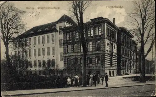 Ak Buxtehude in Niedersachsen, Königl. Baugewerkschule