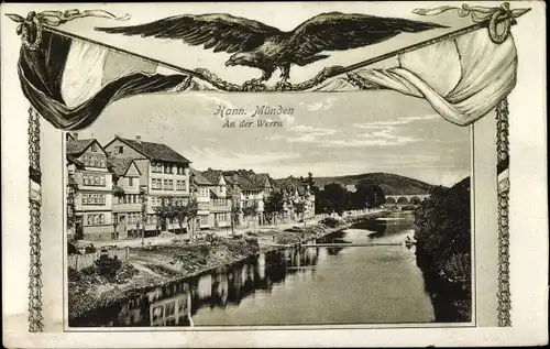 Ak Hann. Münden in Niedersachsen, An der Werra