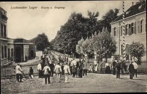 Ak Lockstedt in Holstein, Lockstedter Lager, Wache, Eingang