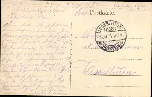 Ak Lockstedt in Holstein, Lockstedter Lager, Wache, Eingang