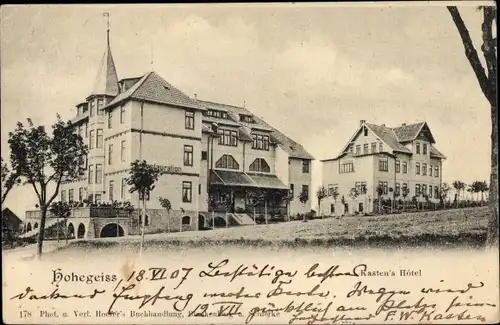 Ak Hohegeiß Braunlage im Oberharz, Kasten's Hotel