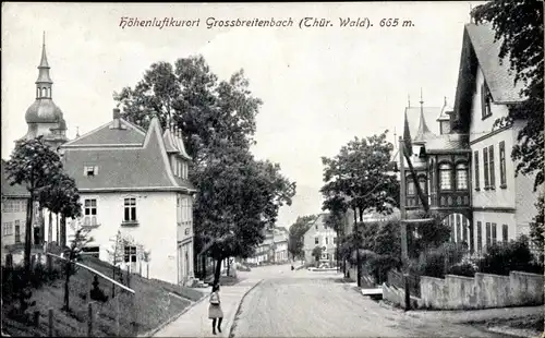 Ak Großbreitenbach in Thüringen, Straße