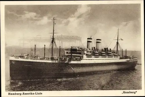 Ak Dampfer Hamburg, HAPAG