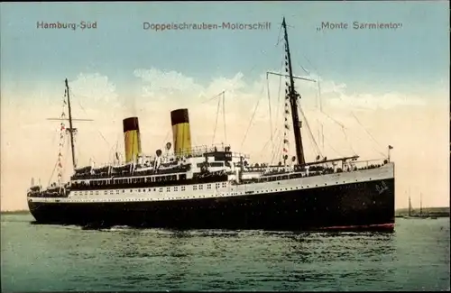 Ak Doppelschrauben-Motorschiff Monte Sarmiento, HSDG