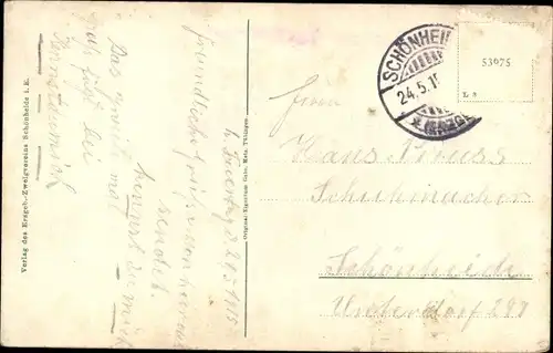 Ak Stützengrün im Erzgebirge Sachsen, Kuhberg, Prinz Georg Turm, Neuheide