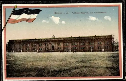 Ak Minden in Westfalen, Artilleriekaserne am Simeonsplatz