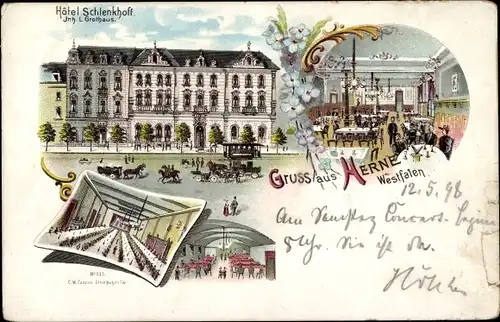 Litho Herne im Ruhrgebiet, Hotel Schlenkhoff