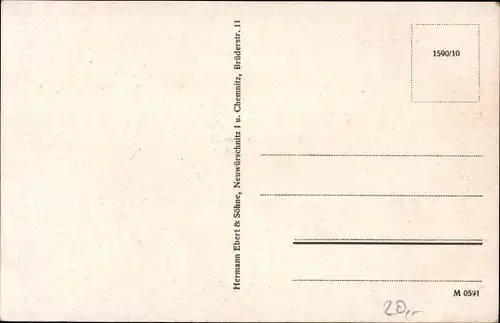 Ak Dorfchemnitz Zwönitz Erzgebirge, Panorama, Strumpffabrik C.W. Schletter, Gemeindeamt