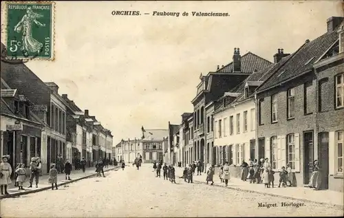 Ak Orchies Nord, Faubourg de Valenciennes