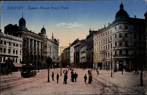 Ak Brno Brünn Region Südmähren Tschechien, Kaiser-Franz-Josef-Platz